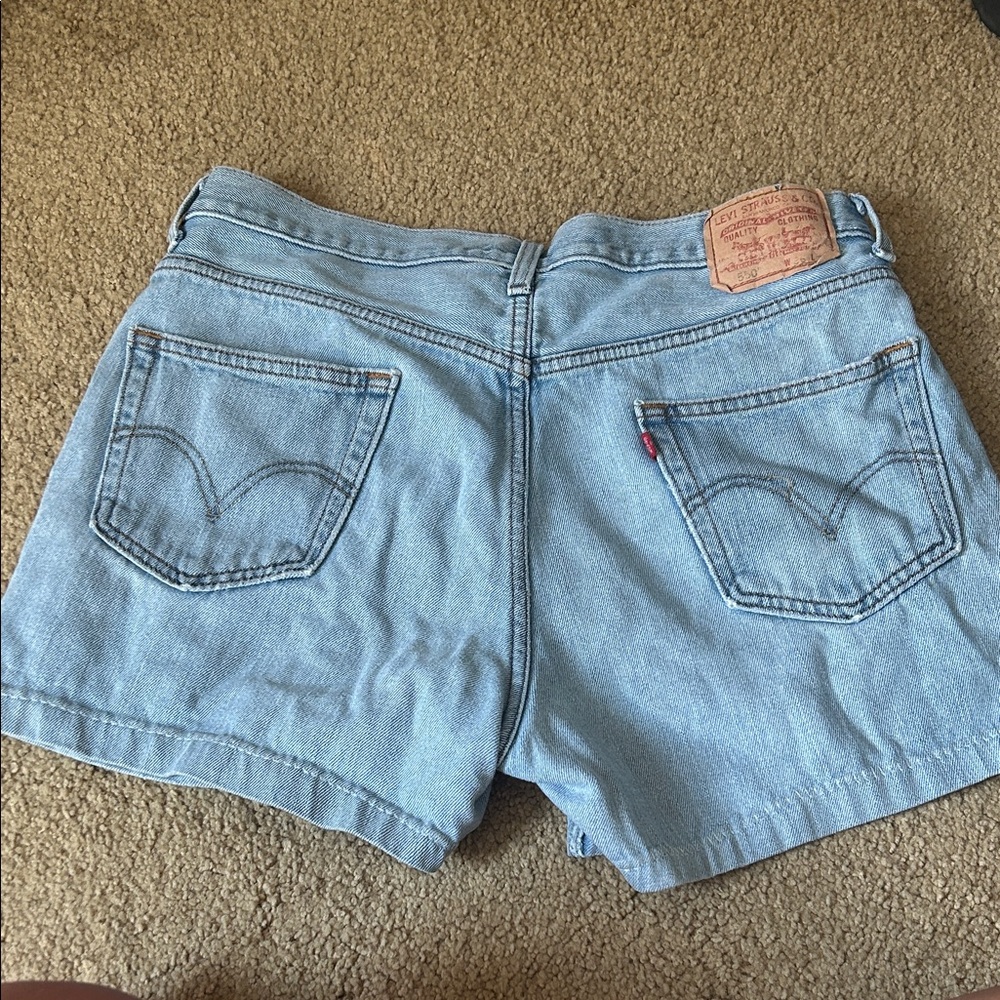 Vintage Levi's Light Blue Jean Shorts for Women